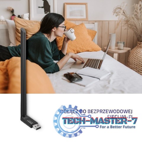 Adapter Wi-Fi USB z anteną bezprzewodowy Adapter Wi-Fi USB z anteną bezprzewodowy