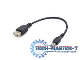 KABEL USB MICRO BM->AF USB 2.0 OTG 15CM długi wtyk