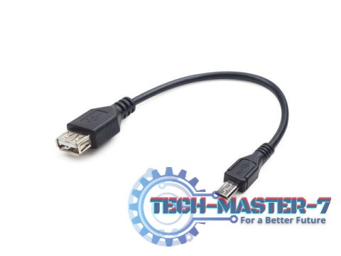 KABEL USB MICRO BM->AF USB 2.0 OTG 15CM długi wtyk KABEL USB MICRO BM->AF USB 2.0 OTG 15CM długi wtyk