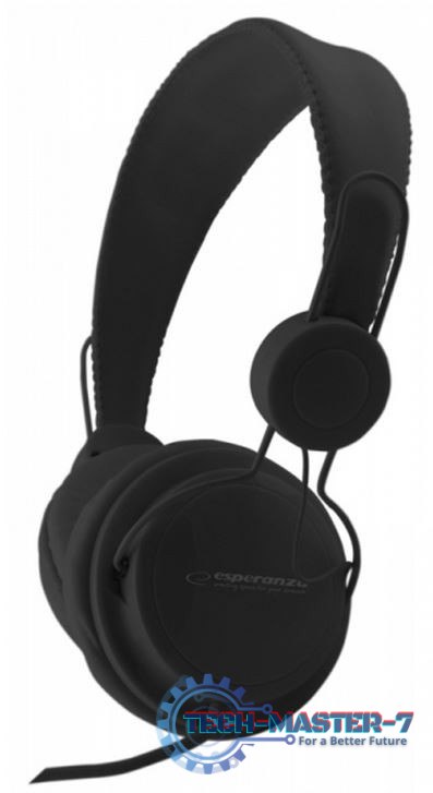 SŁUCHAWKI AUDIO STEREO Z REGULACJĄ GŁOŚNOŚCI EH148K CZARNE SŁUCHAWKI AUDIO STEREO Z REGULACJĄ GŁOŚNOŚCI EH148K CZARNE