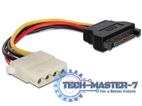 Kabel SATA zasilający(M)->Molex(M) 15cm Kabel SATA zasilający(M)->Molex(M) 15cm