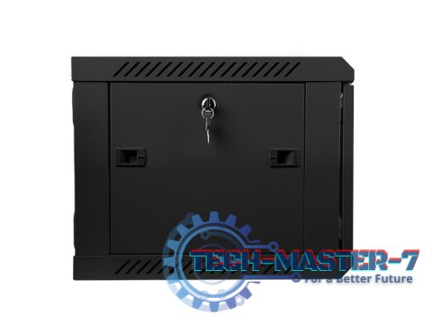 Szafa instalacyjna wisząca 19'' 6U 600X450mm czarna (drzwi szklane) Szafa instalacyjna wisząca 19'' 6U 600X450mm czarna (drzwi szklane)