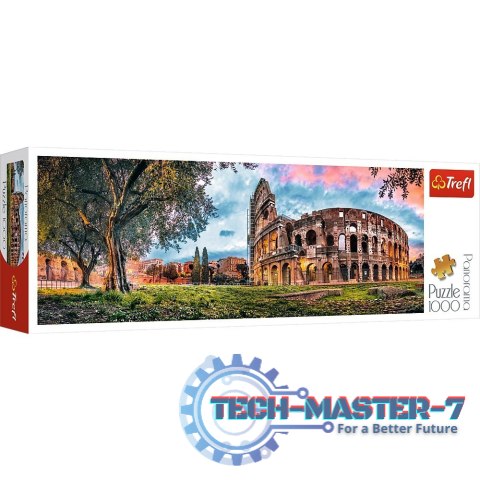 Puzzle 1000 elementów, Koloseum o poranku, Panoramiczne Puzzle 1000 elementów, Koloseum o poranku, Panoramiczne