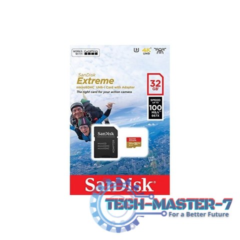 Extreme microSDHC 32GB 100/60 MB/s A1 V30 GoPro Extreme microSDHC 32GB 100/60 MB/s A1 V30 GoPro