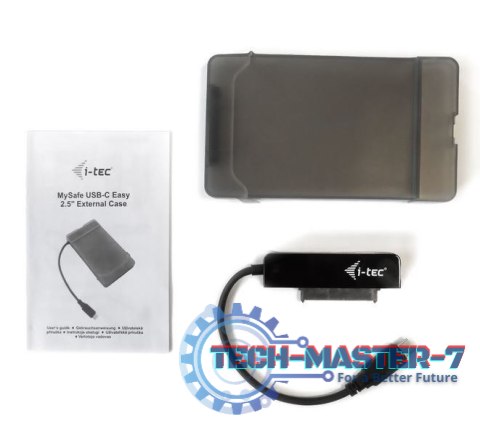 MySafe USB-C 3.1 Gen. 2 Easy zewnętrzna obudowa na dysk 2,5" 9,5mm SATA I/II/III HDD MySafe USB-C 3.1 Gen. 2 Easy zewnętrzna obudowa na dysk 2,5" 9,5mm SATA I/II/III HDD