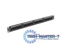 Patch Panel 24 Port 1U Kat.6 czarny Patch Panel 24 Port 1U Kat.6 czarny