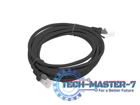 Patchcord kat.5e 3.0M UTP czarny Patchcord kat.5e 3.0M UTP czarny