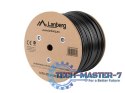 Kabel LAN FTP KAT-6 305M drut outdoor żelowany cu fluke, czarny Kabel LAN FTP KAT-6 305M drut outdoor żelowany cu fluke, czarny