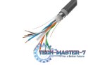 Kabel LAN FTP KAT-6 305M drut outdoor żelowany cu fluke, czarny Kabel LAN FTP KAT-6 305M drut outdoor żelowany cu fluke, czarny