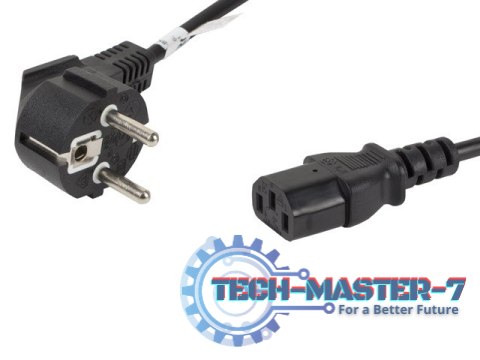 Kabel zasilający CEE 7/7 - IEC 320 C13 1.8M czarny Kabel zasilający CEE 7/7 - IEC 320 C13 1.8M czarny