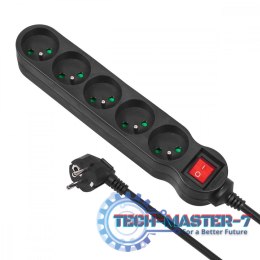 Listwa zasilająca 5g 3m MCE184 2300W Czarna