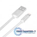Kabel Lightning-USB 1.5m srebrny MFi Kabel Lightning-USB 1.5m srebrny MFi