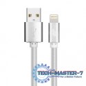 Kabel Lightning-USB 1.5m srebrny MFi Kabel Lightning-USB 1.5m srebrny MFi