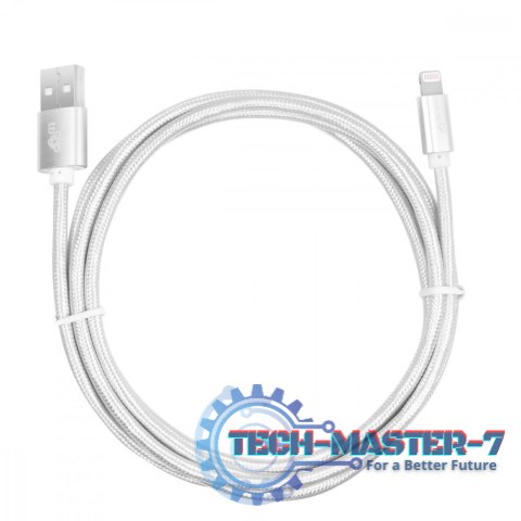 Kabel Lightning-USB 1.5m srebrny MFi Kabel Lightning-USB 1.5m srebrny MFi