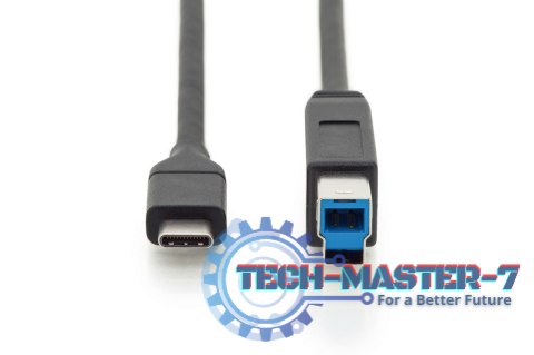 Kabel połączeniowy USB 3.0 SuperSpeed 5Gbps Typ USB C/B M/M Power Delivery czarny 1.8m Kabel połączeniowy USB 3.0 SuperSpeed 5Gbps Typ USB C/B M/M Power Delivery czarny 1.8m