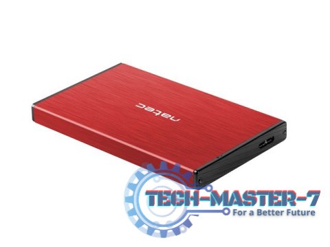 Kieszeń zewnętrzna HDD/SSD Sata Rhino Go 2,5 USB 3.0 czerwona Kieszeń zewnętrzna HDD/SSD Sata Rhino Go 2,5 USB 3.0 czerwona