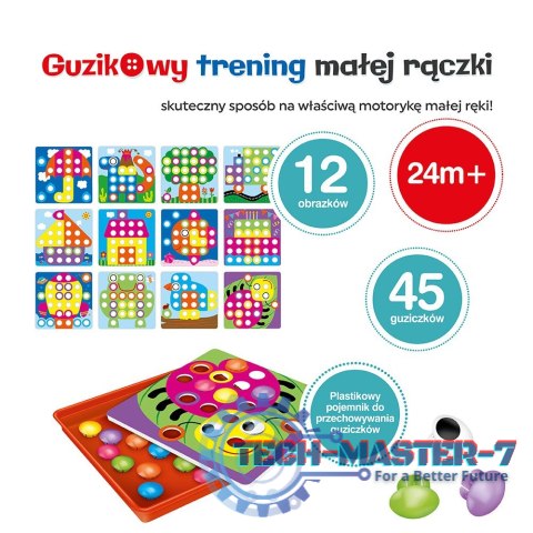 Mozaika - Guzikowy trening małej rączki 45 elementów Mozaika - Guzikowy trening małej rączki 45 elementów