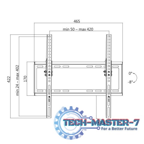 Uchwyt ścienny 32-55 LCD/LED VESA, max. 35kg Uchwyt ścienny 32-55 LCD/LED VESA, max. 35kg