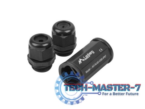 Adapter złączka sieciowa RJ45 - RJ45 kat.6 ekranowany wodoodporny IP67 Adapter złączka sieciowa RJ45 - RJ45 kat.6 ekranowany wodoodporny IP67