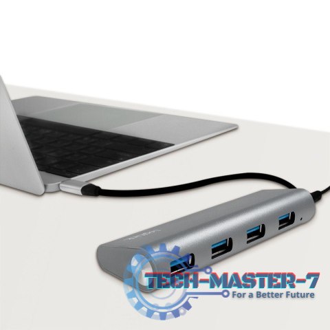 Hub 4xUSB 3.1, USB-C, aluminiowa obudowa Hub 4xUSB 3.1, USB-C, aluminiowa obudowa
