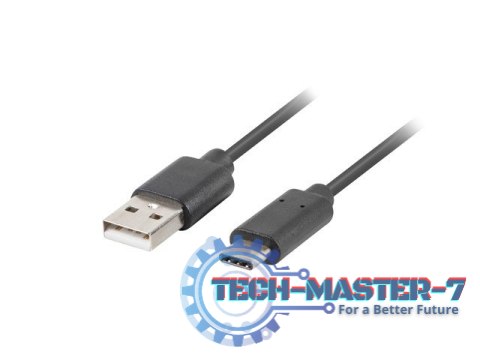 Kabel USB CM - AM 2.0 1.8m czarny QC 3.0 Kabel USB CM - AM 2.0 1.8m czarny QC 3.0