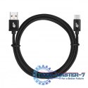 Kabel USB-USB C 1.5m czarny sznurek Kabel USB-USB C 1.5m czarny sznurek