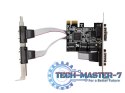 Karta PCI Express - COM 9Pin x4 + Śledzie Low Profile Karta PCI Express - COM 9Pin x4 + Śledzie Low Profile