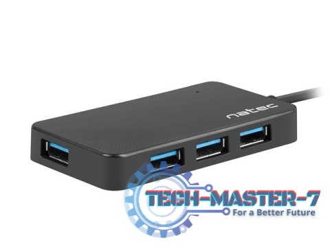 Koncentrator USB 4 porty Silkworm USB 3.0 czarny USB-C Koncentrator USB 4 porty Silkworm USB 3.0 czarny USB-C
