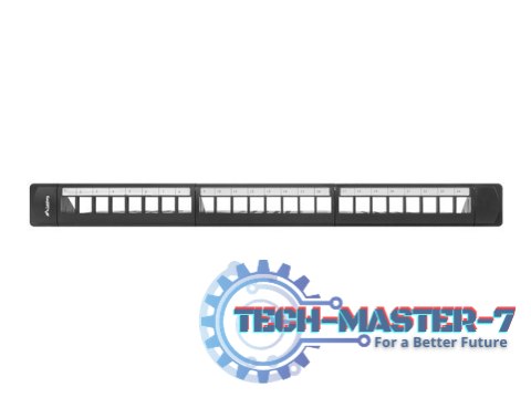 Patch panel pusty 24 porty 1U 19 cali czarny z organizerem do modułów keystone Patch panel pusty 24 porty 1U 19 cali czarny z organizerem do modułów keystone