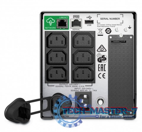 Zasilacz awaryjny Smart-UPS SMT750IC A/500W Tower SmartConnect USB RS232 Zasilacz awaryjny Smart-UPS SMT750IC A/500W Tower SmartConnect USB RS232