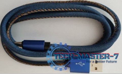 Kabel USB 2.0 Type C premium jeans 1 m Kabel USB 2.0 Type C premium jeans 1 m