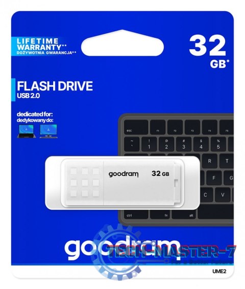 Pendrive UME2 32GB USB 2.0 Biały Pendrive UME2 32GB USB 2.0 Biały