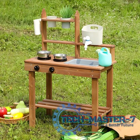 Kuchnia błotna dla dzieci outdoor z drewna jodłowego ECOTOYS ECOTOYS Kuchnia błotna dla dzieci outdoor z drewna jodłowego ECOTOYS ECOTOYS