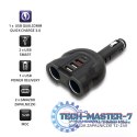 Samochodowy rozdzielacz gniazda zapalniczki 12-24V | 52W | 2.4A |2xUSB | USB QC 3.0 | USB-C PD | 2xgniazdo zapalniczki Samochodowy rozdzielacz gniazda zapalniczki 12-24V | 52W | 2.4A |2xUSB | USB QC 3.0 | USB-C PD | 2xgniazdo zapalniczki