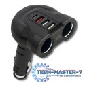 Samochodowy rozdzielacz gniazda zapalniczki 12-24V | 52W | 2.4A |2xUSB | USB QC 3.0 | USB-C PD | 2xgniazdo zapalniczki Samochodowy rozdzielacz gniazda zapalniczki 12-24V | 52W | 2.4A |2xUSB | USB QC 3.0 | USB-C PD | 2xgniazdo zapalniczki
