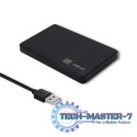 Obudowa na dysk HDD/SSD 2.5 cala SATA3 | USB 2.0 | Czarny Obudowa na dysk HDD/SSD 2.5 cala SATA3 | USB 2.0 | Czarny