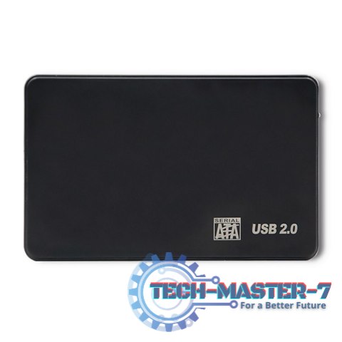Obudowa na dysk HDD/SSD 2.5 cala SATA3 | USB 2.0 | Czarny Obudowa na dysk HDD/SSD 2.5 cala SATA3 | USB 2.0 | Czarny