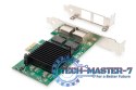 Karta sieciowa przewodowa PCI Express 2x RJ45 Gigabit 10/100/1000Mbps Low Profile Karta sieciowa przewodowa PCI Express 2x RJ45 Gigabit 10/100/1000Mbps Low Profile