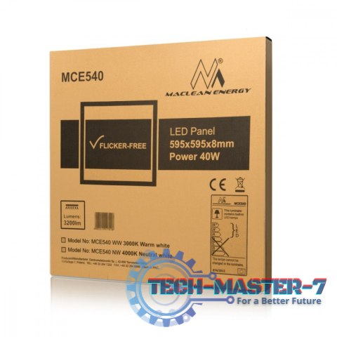 Panel Led sufitowy 40W 3200lm MCE540 WW Panel Led sufitowy 40W 3200lm MCE540 WW