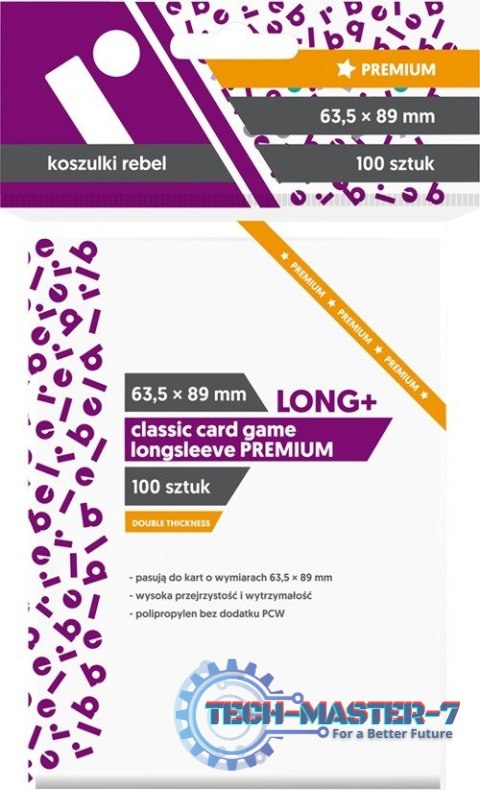 Koszulki 63.5x89 mm Classic Card Game Longsleeve Premium 100 sztuk Koszulki 63.5x89 mm Classic Card Game Longsleeve Premium 100 sztuk