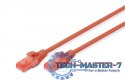 Patch cord U/UTP kat.6 PVC 5m czerwony