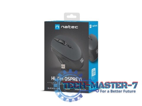 Mysz bezprzewodowa Osprey 1600DPI Bluetooth + 2.4GHz Czarno-szara Mysz bezprzewodowa Osprey 1600DPI Bluetooth + 2.4GHz Czarno-szara