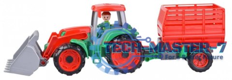 Truxx Traktor z przyczepą do siana w otwartym pudełku Truxx Traktor z przyczepą do siana w otwartym pudełku