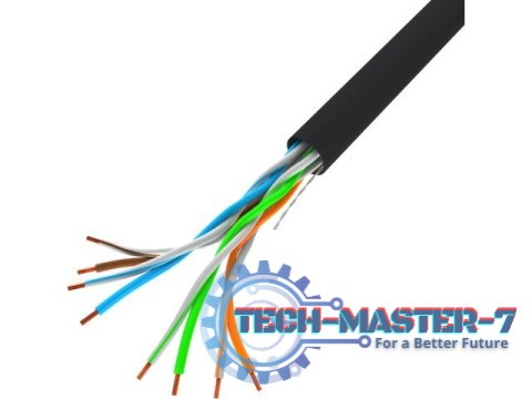 Kabel LAN UTP 100Mb/s 305m drut cca czarny Kabel LAN UTP 100Mb/s 305m drut cca czarny