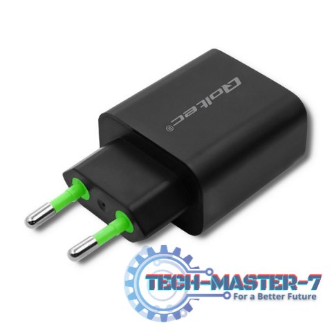 Ładowarka sieciowa | 18W | 5-12V | 1.5-3A | USB typ C PD | USB QC 3.0 | Czarna Ładowarka sieciowa | 18W | 5-12V | 1.5-3A | USB typ C PD | USB QC 3.0 | Czarna
