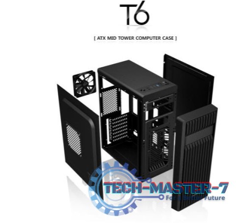 Obudowa T6 ATX Mid Tower PC Case 120mm fan ODD Obudowa T6 ATX Mid Tower PC Case 120mm fan ODD