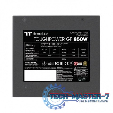 Zasilacz - ToughPower GF 850W Modular 80+Gold Zasilacz - ToughPower GF 850W Modular 80+Gold