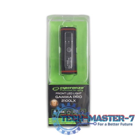 Lampka rowerowa Led na przód 2w1 Gamma Pro 2100 LX Lampka rowerowa Led na przód 2w1 Gamma Pro 2100 LX