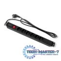 Listwa zasilająca do szafy RACK 1U | 16A | PDU | 6xFRENCH | 2m Listwa zasilająca do szafy RACK 1U | 16A | PDU | 6xFRENCH | 2m