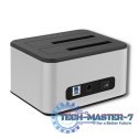 Stacja dokująca dysków 2xHDD/SSD | 2.5"/3.5" SATA | USB 3.0 | Klonowanie Stacja dokująca dysków 2xHDD/SSD | 2.5"/3.5" SATA | USB 3.0 | Klonowanie